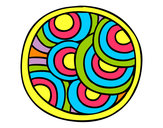 Dibujo Mandala circular pintado por CiinTiia 