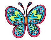 Dibujo Mandala mariposa pintado por CiinTiia 
