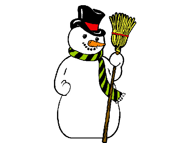 Muñeco de nieve simple (dibujo)
