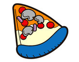 Dibujo Porción de pizza pintado por ANAMILLE