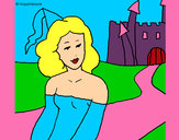 Dibujo Princesa y castillo pintado por danielsam8