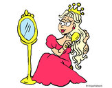 Dibujo Princesa y espejo pintado por CiinTiia 