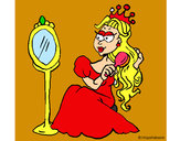 Dibujo Princesa y espejo pintado por Michell12