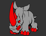 Dibujo Rinoceronte II pintado por EviLAl3xXx