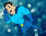 Dibujo Superhéroe volando pintado por ORLANDO12