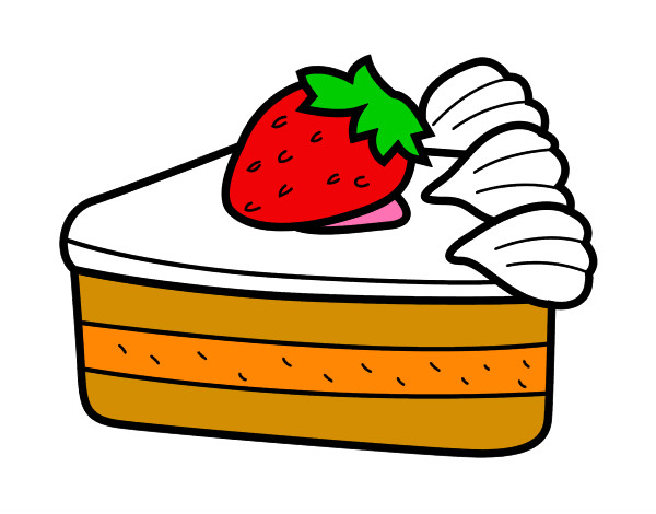 Dibujo Tarta de fresas pintado por sabru