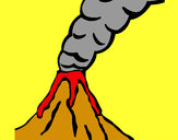 Dibujo Volcán pintado por ALOOO