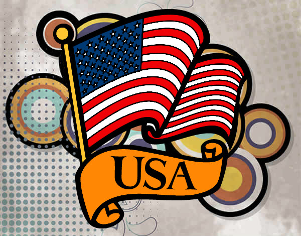 Dibujo Bandera de los Estados Unidos pintado por JOACULIN