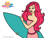 Dibujo Barbie va a surfear pintado por Carlacbono