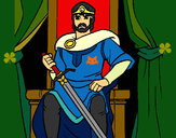 Dibujo Caballero rey pintado por Vemeerita