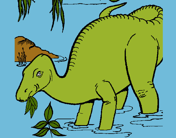 dinosaurio comiendo