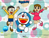 Dibujo Doraemon y amigos pintado por dibujo_11