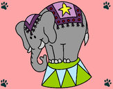 Dibujo Elefante actuando pintado por Marina10