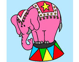 Dibujo Elefante actuando pintado por ORLANDO12