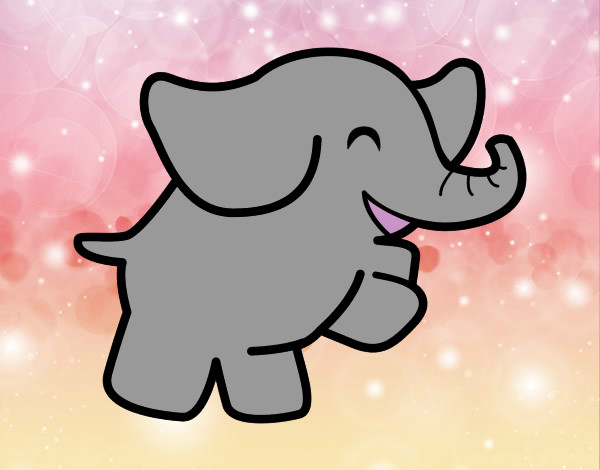Dibujo Elefante bailarín pintado por getsibn