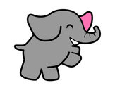 Dibujo Elefante bailarín pintado por jocelin