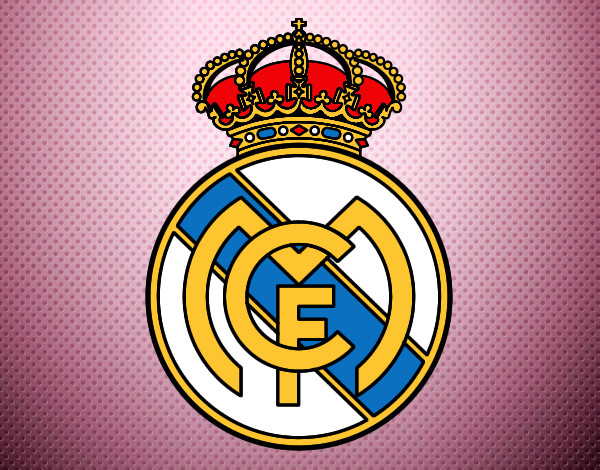 Dibujo Escudo del Real Madrid C.F. pintado por RaulCR7