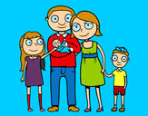 Dibujo Familia unida pintado por Alonsin1