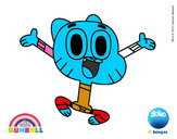 Dibujo Gumball pintado por dibushugo