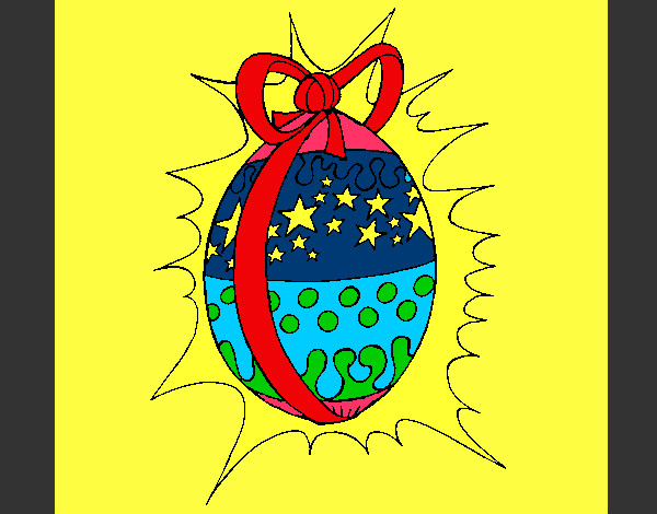 Dibujo Huevo de pascua brillante pintado por Caramelo89