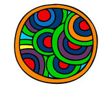 Dibujo Mandala circular pintado por Strak