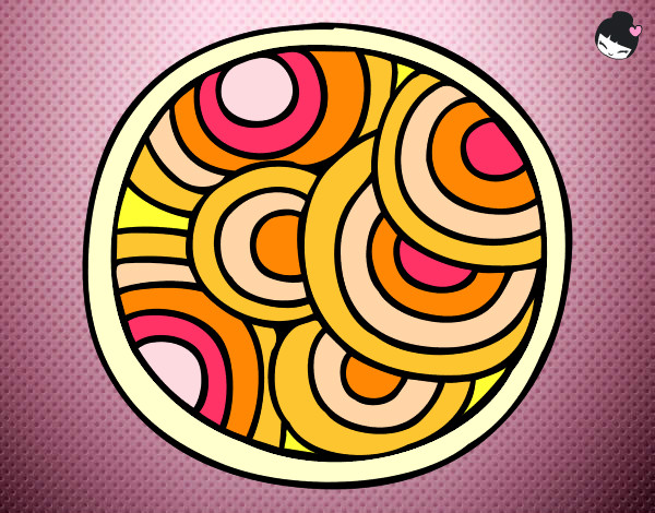 Dibujo Mandala circular pintado por xcarritox