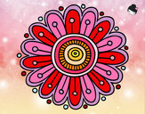 Dibujo Mandala margarita pintado por xcarritox