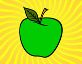 Dibujo Manzana grande pintado por mialonso