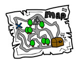 Dibujo Mapa del tesoro pintado por shelsytap