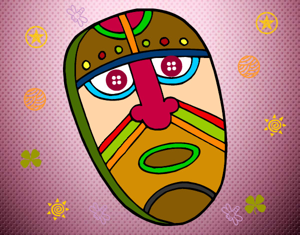 Dibujo Máscara embobada pintado por julietk
