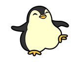 Dibujo Pingüino bailando pintado por joaqua