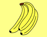 Dibujo Plátanos pintado por jfrkffkkf