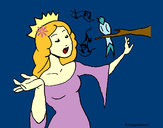 Dibujo Princesa cantando pintado por AlmendraGD