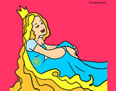 Dibujo Princesa relajada pintado por JoOceLoOve
