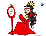 Dibujo Princesa y espejo pintado por shelsytap