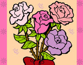 Dibujo Ramo de rosas pintado por LETTY1992