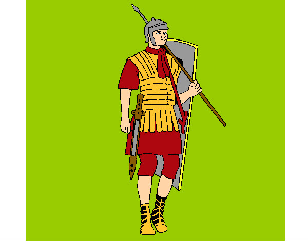 Dibujo Soldado romano pintado por alex108