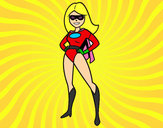 Dibujo Superheroina pintado por ARIADAMOUS