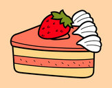 Dibujo Tarta de fresas pintado por jfrkffkkf