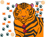 Dibujo Tigre 3 pintado por beatrizsr