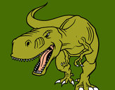 Dibujo Tiranosaurio Rex enfadado pintado por jfrkffkkf