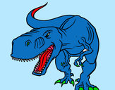 Dibujo Tiranosaurio Rex enfadado pintado por puas13