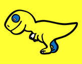 Dibujo Tiranosaurio rex joven pintado por lujanmaria