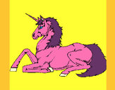 Dibujo Unicornio sentado pintado por noelia172