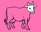 Dibujo Vaca 3 pintado por chechita