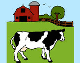 Dibujo Vaca pasturando pintado por jfrkffkkf