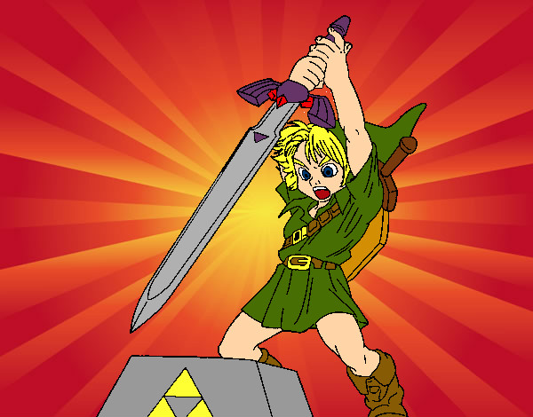 Dibujo Zelda pintado por AlmendraGD