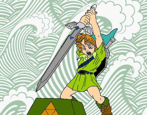 Dibujo Zelda pintado por yezus