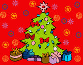 Dibujo Árbol de navidad pintado por Veri Veri