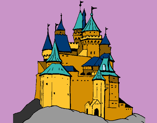 Dibujo Castillo medieval pintado por Veri Veri